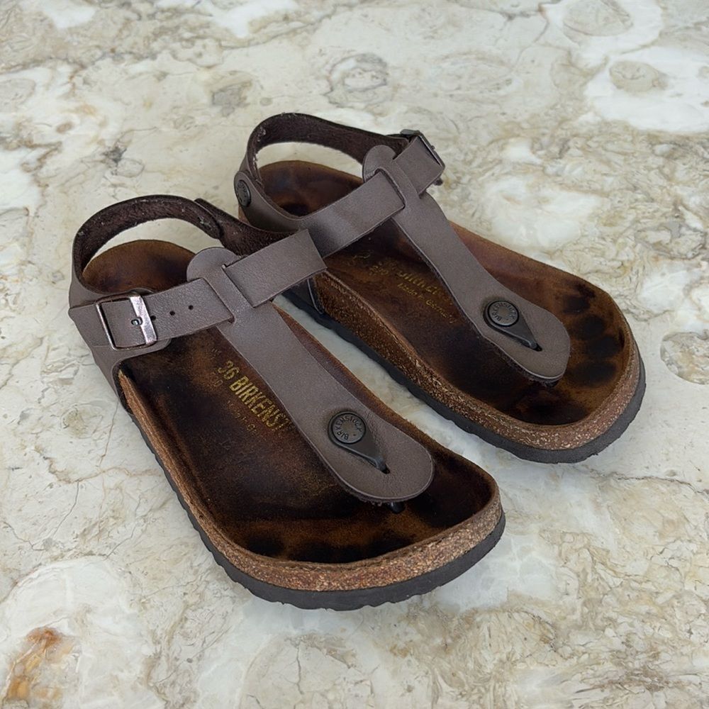 Birkenstock Birko-Flor Birkibuc Sandals - Stone Gray